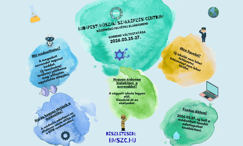 Felvételi sorrend módosítás - 2026. március 25-én indul